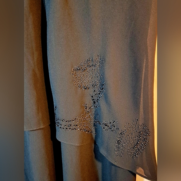 Vintage POSITIVE ATTITUDE Black Maxi Dress - Picture 5 of 9